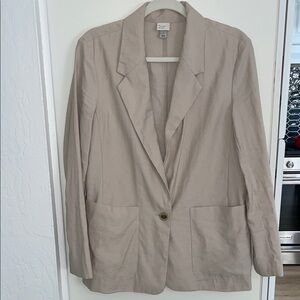 a new day Light Tan Single Button Blazer | M